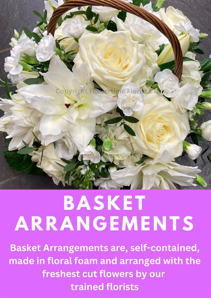Baskets of fresh flowers delivered in Cornwall